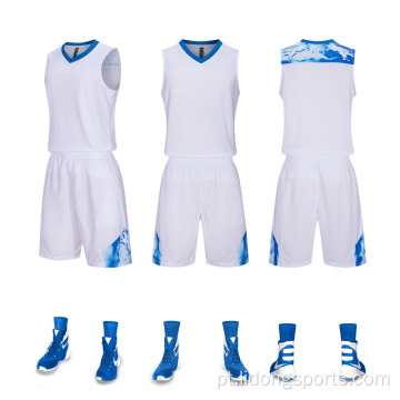 Treinamento esportivo Juventude uniformes de basquete Jersey Set